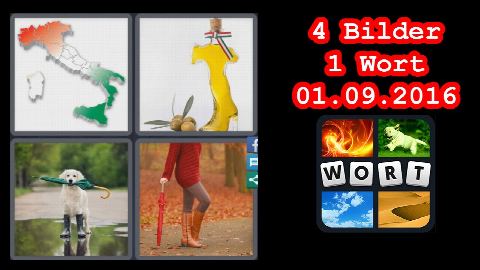 4 Bilder 1 Wort - Tägliches Rätsel - Italien - 01.09.2016 - 1.9.2016 - 1. September 2016 - Lösung