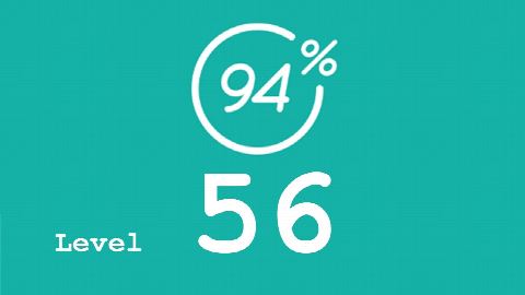 94 Prozent (94%) - Level 56 - Bild Aufschnitt - Lösung