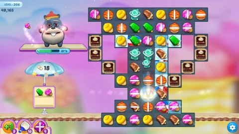 Ice Cream Paradise - Match 3 - Level 206 - Lösung Solution Walkthrough