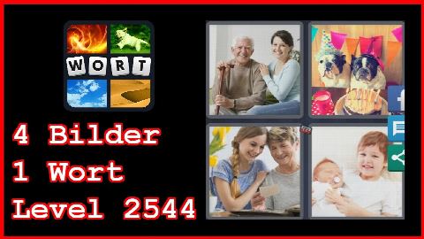 4 Bilder 1 Wort - Level 2544 - Großer Bruder, Hunde, Opa, Oma - Lösung