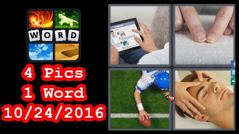 4 Pics 1 Word - Daily Puzzle - Halloween 2016 - 10/24/2016 - 10/24/2016 - October 24, 2016 - Answer