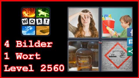 4 Bilder 1 Wort - Level 2560 - Stinken, Putzmittel, Salzsäure - Lösung