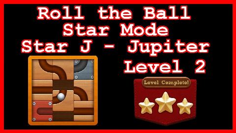 Roll the Ball Jupiter Level 2 (Star Mode - Star J) - Lösung Solution Walkthrough