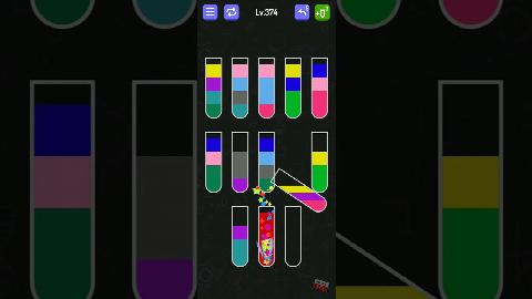 Water Sort - puzzle games – Level 371–380 gelöst