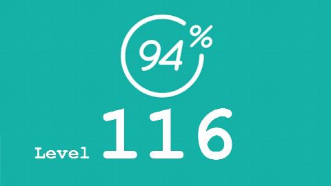 94 Prozent (94%) - Level 116 - Satzzeichen - Lösung
