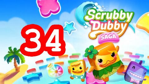 Scrubby Dubby Saga - Level 34 - Lösung Solution Walkthrough