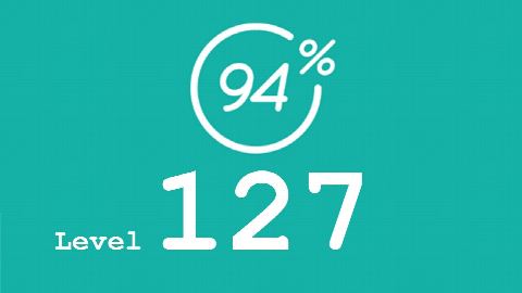 94 Prozent (94%) - Level 127 - Stern - Lösung
