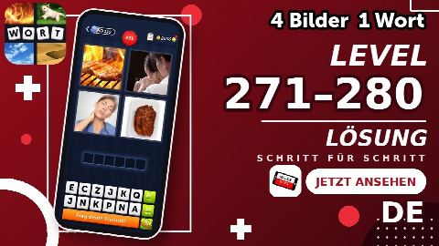 4 Bilder 1 Wort – Level 271–280 gelöst | Alle Lösungen (Update: 2026)