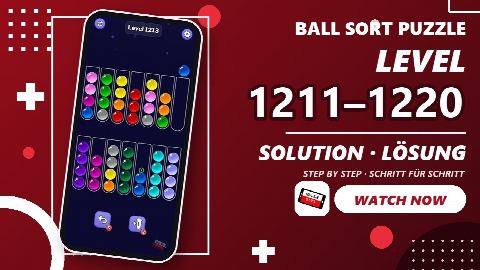Ball Sort Puzzle Level 1211-1220 – answer video