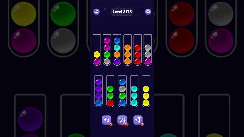 Ball Sort Puzzle – Level 3171–3180 gelöst
