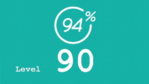 94 Prozent (94%) - Level 90 - Bild Blume - Lösung