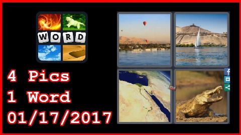 4 Pics 1 Word - 01/17/2017 - Daily Puzzle - Egypt 2017 - 1/17/2017 - January 17, 2017 - Answer