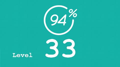 94 Prozent (94%) - Level 33 - Bild Pool - Lösung