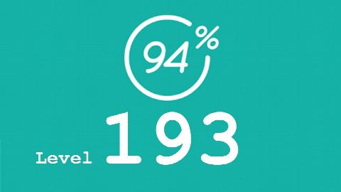 94 Prozent (94%) - Level 193 - Bild Taucherflossen - Lösung