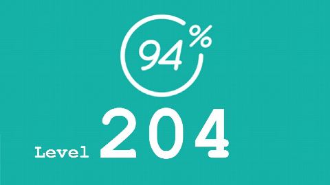 94 Prozent (94%) - Level 204 - Garnitur fuer Eis - Lösung