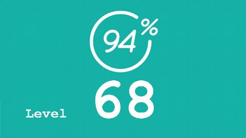 94 Prozent (94%) - Level 68 - Vogel - Lösung
