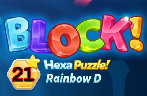 BLOCK! Hexa Puzzle! Rainbow D Level 21 (Premium) - Lösung Solution Walkthrough