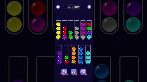 Ball Sort Puzzle – Level 3031–3040 gelöst