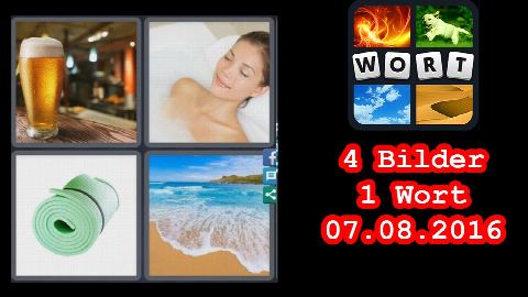 4 Bilder 1 Wort - Tägliches Rätsel - Brasilien - 07.08.2016 - 7.8.2016 - 7. August 2016 - Lösung