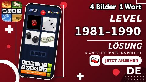 4 Bilder 1 Wort – Level 1981–1990 gelöst | Alle Lösungen (Update: 2026)