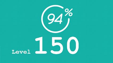 94 Prozent (94%) - Level 150 - Bild Saal - Lösung