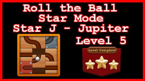 Roll the Ball Jupiter Level 5 (Star Mode - Star J) - Lösung Solution Walkthrough
