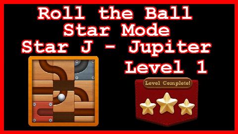 Roll the Ball Jupiter Level 1 (Star Mode - Star J) - Lösung Solution Walkthrough
