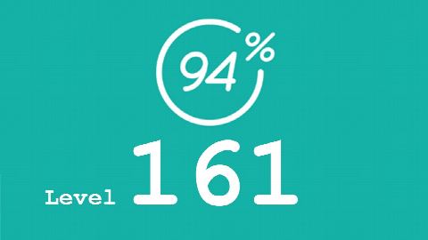 94 Prozent (94%) - Level 161 - Bild Werkzeug - Lösung