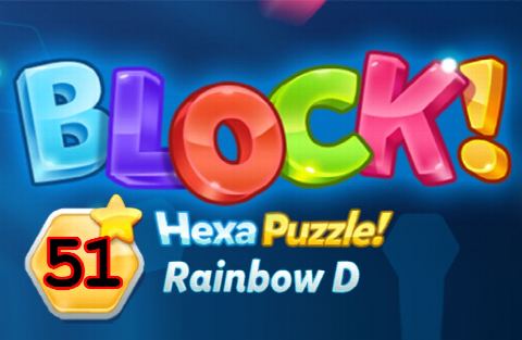 BLOCK! Hexa Puzzle! Rainbow D Level 51 (Premium) - Lösung Solution Walkthrough