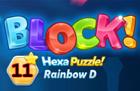 BLOCK! Hexa Puzzle! Rainbow D Level 11 (Premium) - Lösung Solution Walkthrough