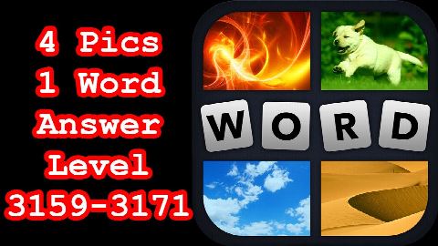 4 Pics 1 Word - Level 3159-3171 - Find 4 words describing movement! - Answer