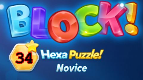 BLOCK! Hexa Puzzle! Novice Level 34 (Basic) - Lösung Solution Walkthrough