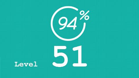 94 Prozent (94%) - Level 51 - Das macht mich gluecklich - Lösung