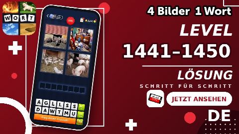 4 Bilder 1 Wort – Level 1441–1450 gelöst | Alle Lösungen (Update: 2026)