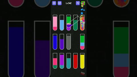 Water Sort - puzzle games – Level 541–550 gelöst