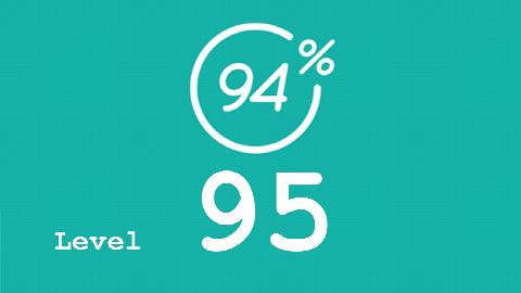 94 Prozent (94%) - Level 95 - Bild Pappflieger - Lösung