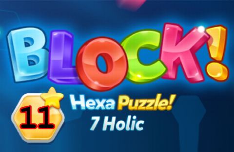 BLOCK! Hexa Puzzle! 7 Holic Level 11 (Rotate) - Lösung Solution Walkthrough