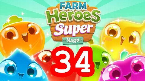Farm Heroes Super Saga - Level 34 - Lösung Solution Walkthrough