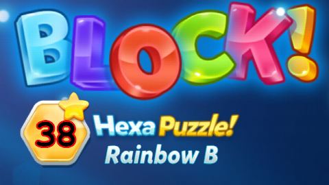 BLOCK! Hexa Puzzle! Rainbow B Level 38 (Basic) - Lösung Solution Walkthrough