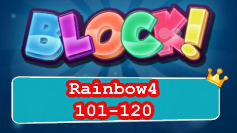 BLOCK! Rainbow4 Level 101-120 (Special Standard) - Lösung Solution Walkthrough