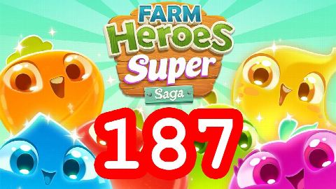 Farm Heroes Super Saga - Level 187 - Lösung Solution Walkthrough