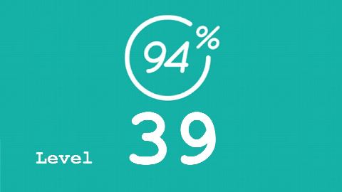 94 Prozent (94%) - Level 39 - Bild Biene - Lösung