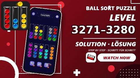 Ball Sort Puzzle – Level 3271–3280 gelöst
