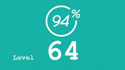 94 Prozent (94%) - Level 64 - Sehr langsame Tiere - Lösung