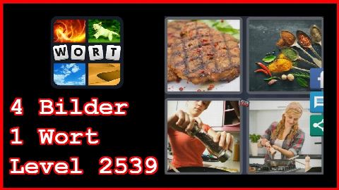 4 Bilder 1 Wort - Level 2539 - Steak, Pfeffer, Gewürz - Lösung