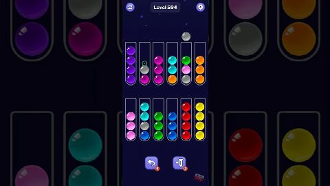 Ball Sort Puzzle – Level 591–600 gelöst