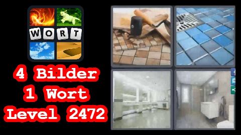 4 Bilder 1 Wort - Level 2472 - Mosaik, Badezimmer, Dusche - Lösung