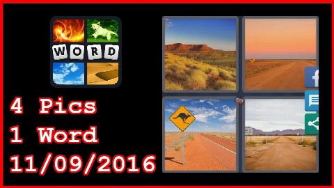 4 Pics 1 Word - Daily Puzzle - Australia 2016 - 11/09/2016 - 11/9/2016 - November 9, 2016 - Answer