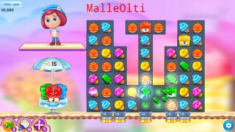 Ice Cream Paradise - Match 3 - Level 204 - Lösung Solution Walkthrough