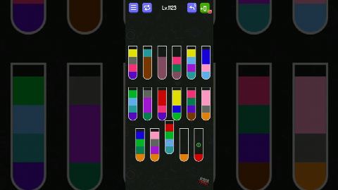 Water Sort - puzzle games – Level 1121–1130 gelöst